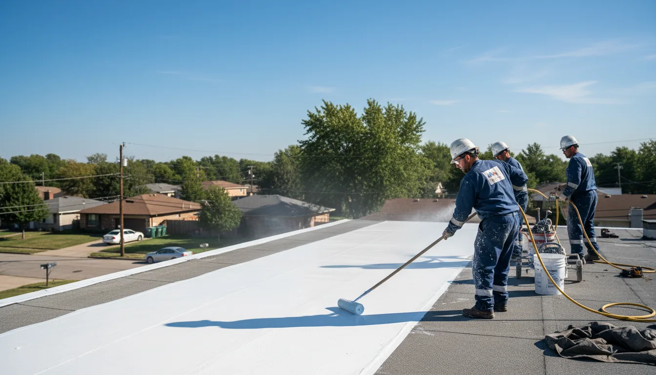Commercial roof coating in Lamoure, ND near me
